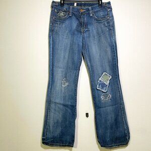 Junior Girls Size 11M Levi's Patchwork Bootcut Jeans